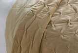Velvet bedspread taupe