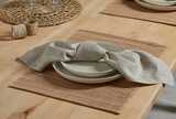 Water hyacinth placemat taupe