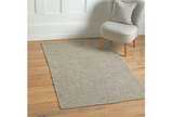 Wool rich rug large taupe