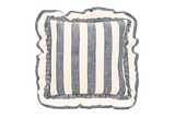 Wide stripe cushion flint blue