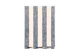 Wide stripe tablecloth flint blue (150x300cm)