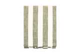 Wide stripe tablecloth olive (150x240cm)